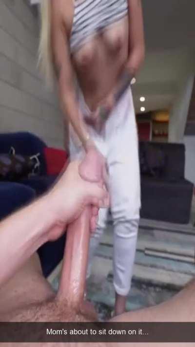 Of course I was staring at your ass mom… look how big you just made your sons cock 😈