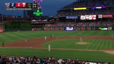[Highlight] Bryce Harper hits his first home run since June 9th against his former team to tie the game up