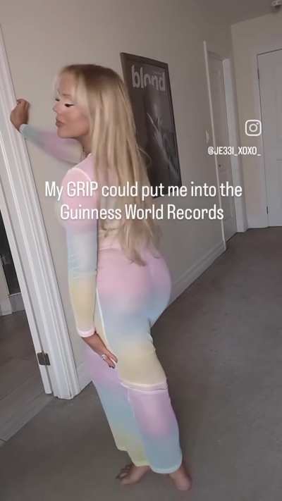 My GRIP can put me in the Guinness World Record Books 📚🙌🏼💓