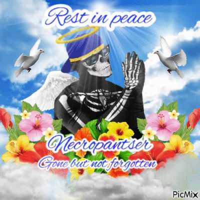 I made a Necropantser tribute on picmix. God rest his evil little soul.