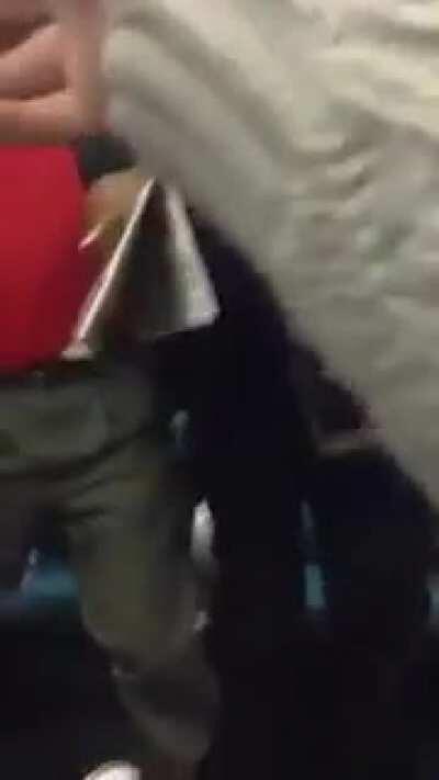 Fight On London Tube Train