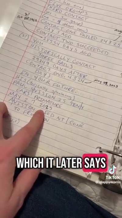 Woman sent a message in 2017 that the world will end tomorrow.