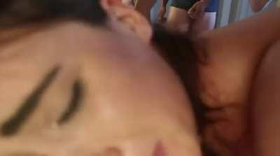 double penetrated gangbang leading to eye rolling shutting her brain completely down