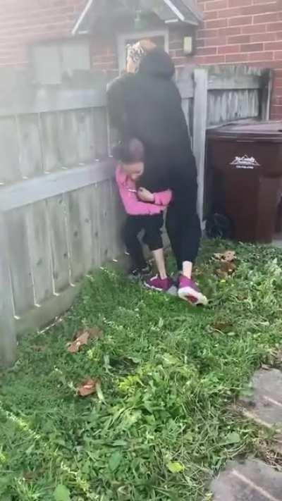 She got spit on and her head stomped😭