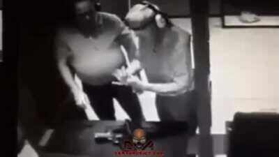 trying to stop a bullet