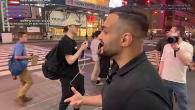 Pred catcher confronted about his own pred accusations in NYC (MACE PULLED)