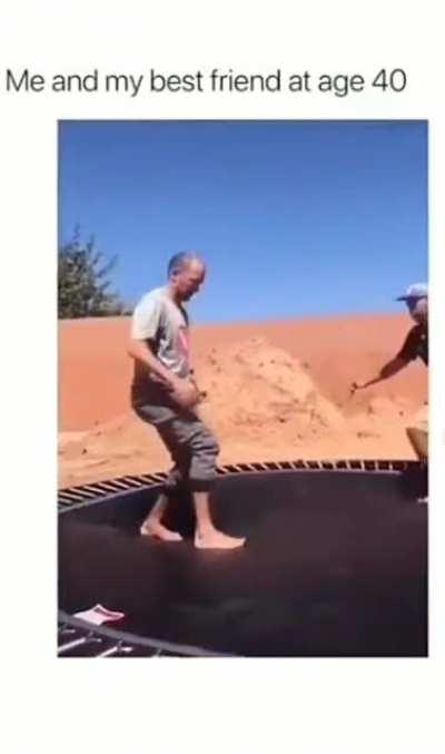 When its trampoline time...