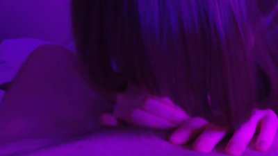 My best friend married way too young and her husband never enjoyed head. Thankfully mine does, so I recorded her throating his 7.5 inch cock. She did so well! Such a good girl.