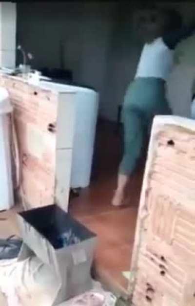 Light a firecracker, throw the lighter, and run with the firecracker to (not) safety