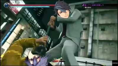 Van Arkride showing off his plumbing skills