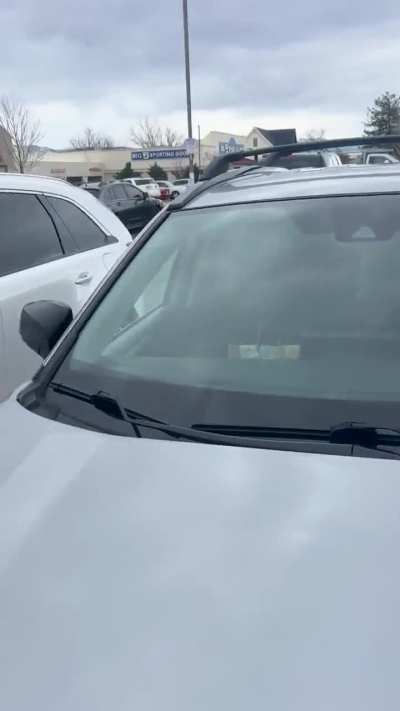 Racist Karen gets mad at door dasher for parking in mobile order spot