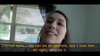 A girl decided to play a prank on her boyfriend, but was it really a prank?