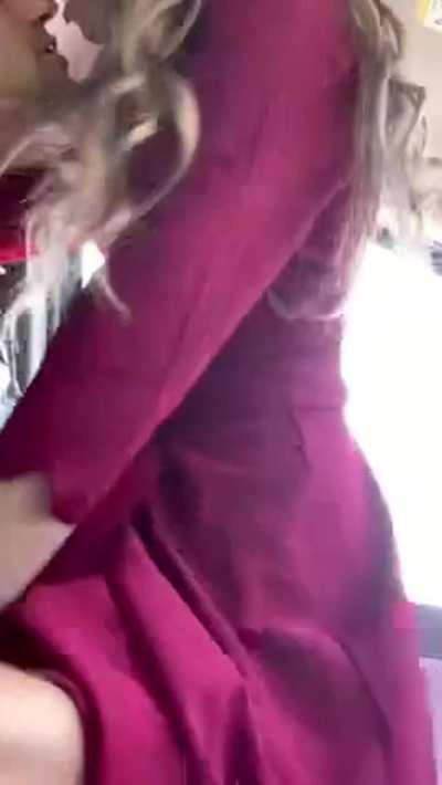 The way her body moves under her bridesmaid dress