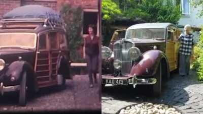 Lea Francis rolling with the suicide doors in 1964 and in 2020!