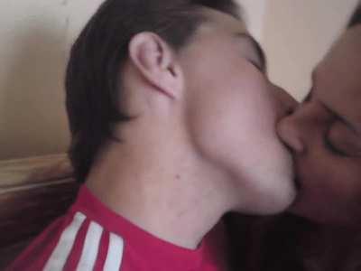 College Couple Fast Kissing