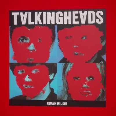 Made an animated version of the Remain in Light cover :)