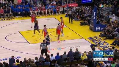 [Highlight] Steph with an outrageous bucket but it doesn't count due to a 24 sec violation…