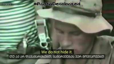 In 1993, Ukrainian volunteers in Georgia explicitly declared that Russia would one day invade Ukraine too if Russian imperialism was not stopped immediately.