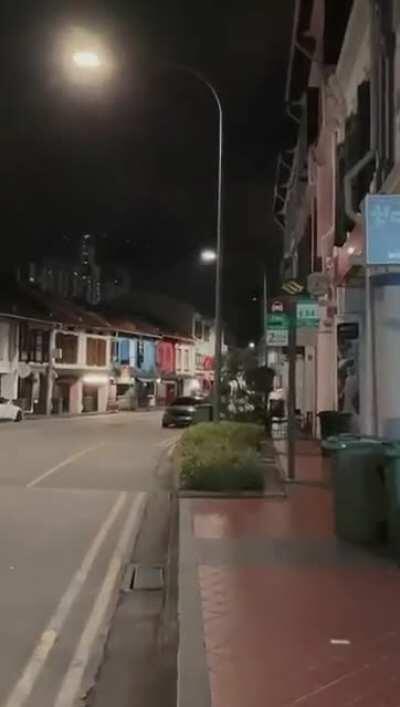 Video of the BMW speeding at Tanjong Pagar before the fatal crash