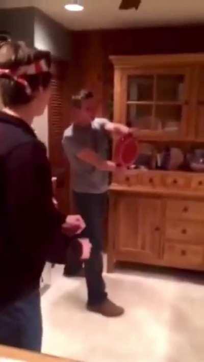 WCGW practicing karate