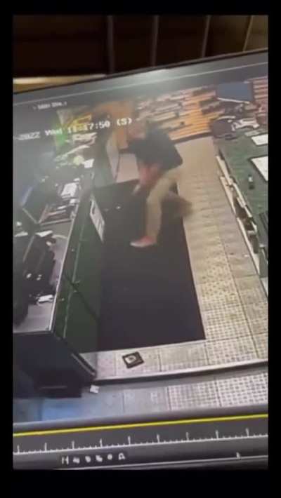 Gun shop employee shoots own hand while cleaning a gun