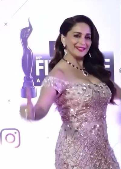 Madhuri Dixit's boobs trying to burst out