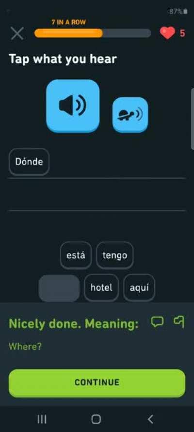 Duolingo performing Donda chant