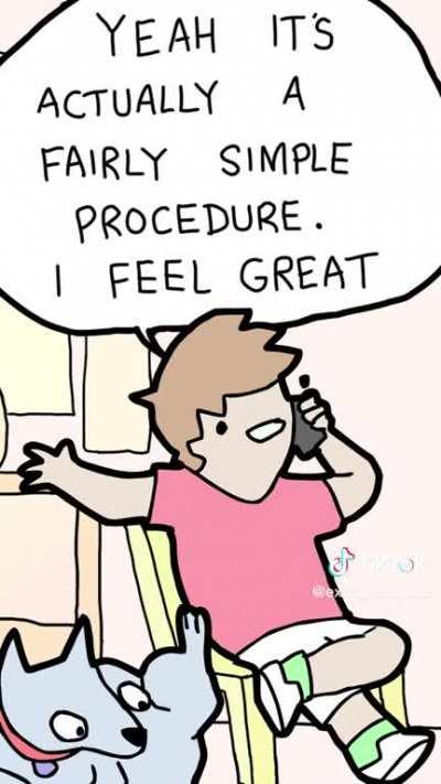 THE VASECTOMY WENT GREAT | @extra_fabulous