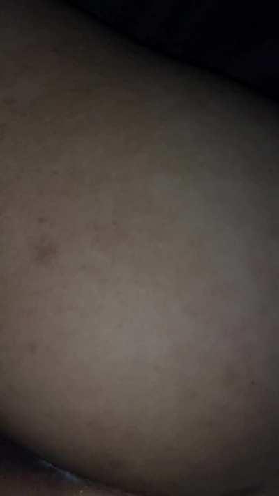 my white bf dumped his 8 day load in my Asian bussy 