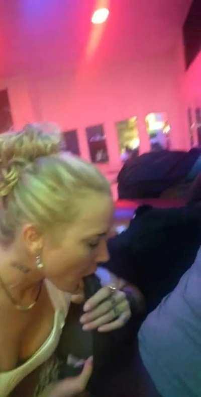 Blonde Taking Her Time With Blowjob