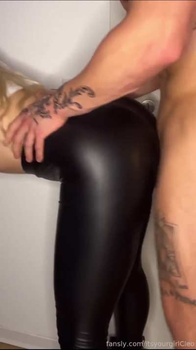 Standing Leather Doggystyle