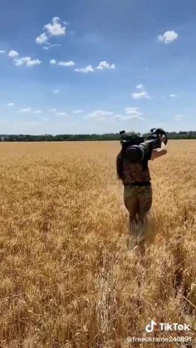 Ukrainian Woman out in the field.. a lil compilation.. lifts the spirits I'm sure of that.
