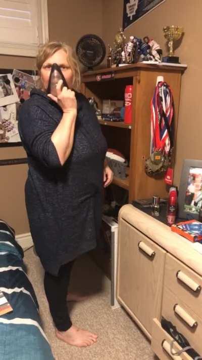 Mother apparently never knew what a jock looked like outside the jock strap