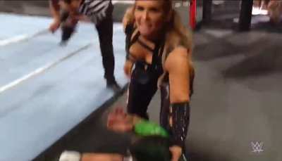 Throwback to this funny moment between Natalya and Liv Morgan from Elimination Chamber 2020!