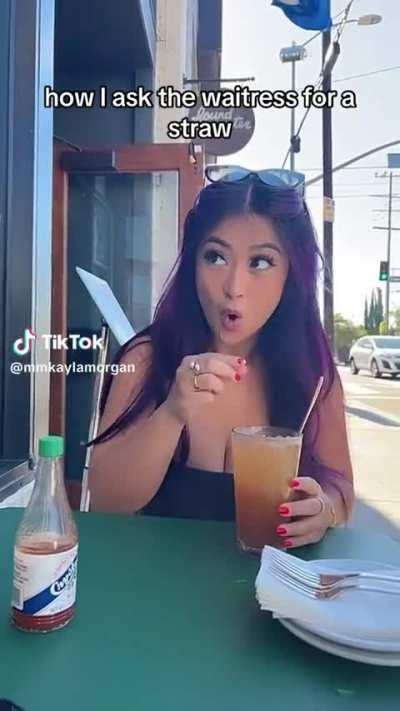 i didnt get the straw