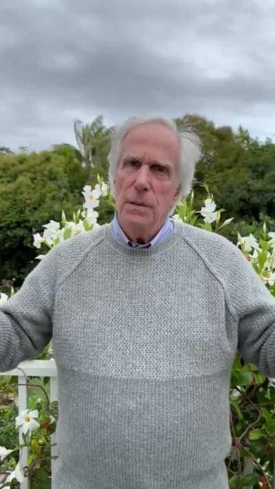 The Actual Fonz with a message for Ange (Via @TJRamini)