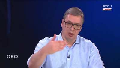 Ovaj skroz prso jebote. Izgleda da ga ovo oko poraza na izborima definitivno boli. Da je stvarno pobedio na izborima ne bi ovako penio uživo u sred studija