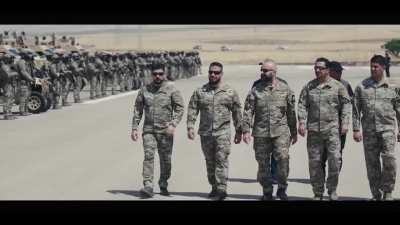 Kurdish CTG military parade