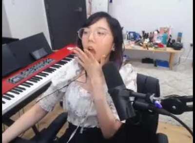 Lily with the longest lip bite
