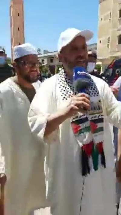 You can't do your Friday pray if you support Palestine. This is MOROCCO