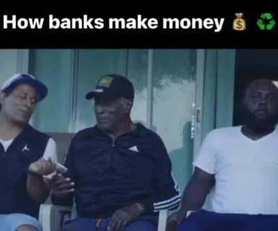 The bank PONZI scheme summed up beautifully!