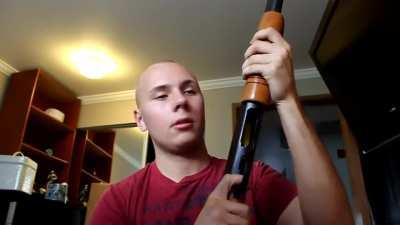 Shotgun goes off inside house.