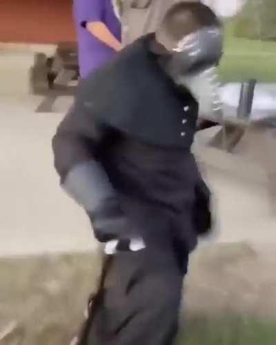 Julian on his way to tell Lucio he can't find a cure: