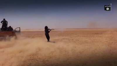 [Combat Edit] Shadows of Slaughter 3 - ISIS fighters chase down an Iranian militia pickup [September, 2017]