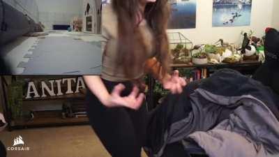 Anita showing off that body