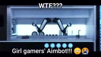 Nadia using aimbot??