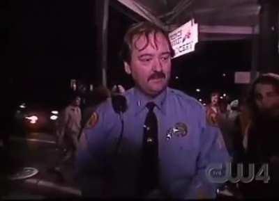 [USA] 1990 COPS see someone shoplift, they wait for him outside.. bonus: supremacist gets roasted