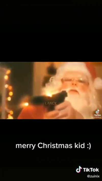 When you saw santa in 3:00am