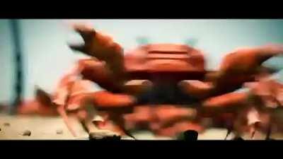 episode 2, you’re a crab on the beach