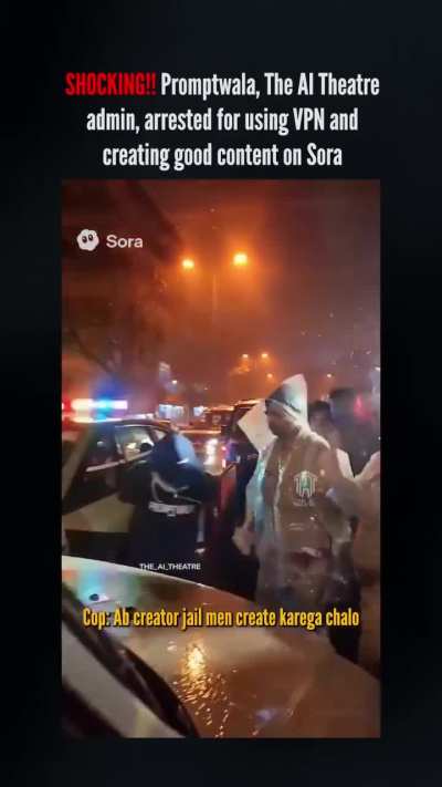 AI film about an AI guy getting arrested for AI stuff. This is crazy guys.. with Sora2 AI content generation peaked.